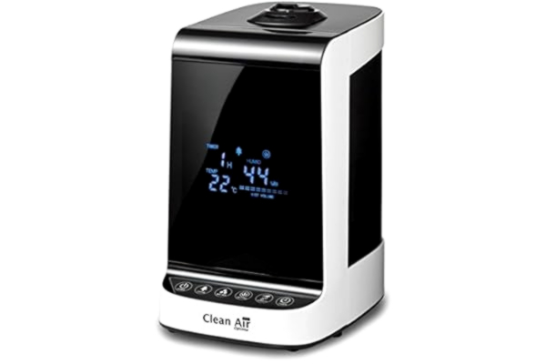 Clean Air Optima  CA-605B Smart Top Filling - 3 en 1:Humidifcateur, purificateur d'air et aromathérapie! - Capacité min.120 ml/h - max.480 ml/h! - Idéal pour les pièces jusqu'à 65m²/160m³