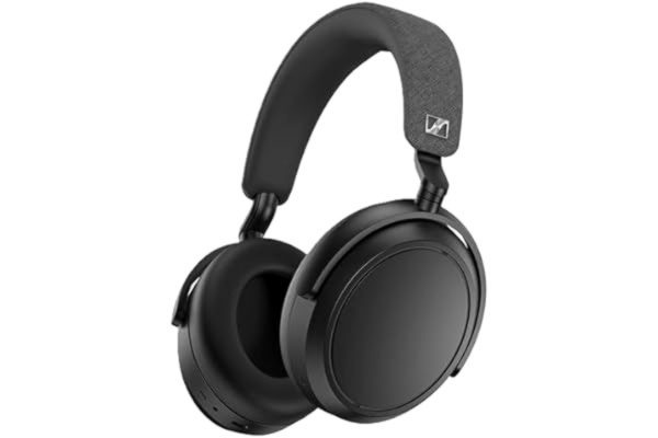 Sennheiser  MOMENTUM 4 Wireless hörlurar - Bluetooth-headset för kristallklara samtal med adaptiv brusreducering, 60 timmars batteritid, anpassningsbart ljud och lättviktsdesign, svarta, Over Ear