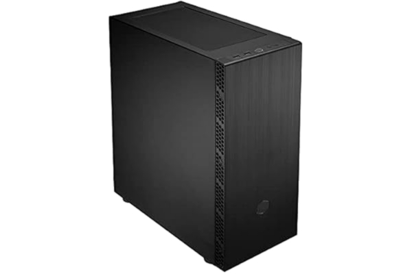 Cooler Master  MasterBox MB600L V2 - PC-chassi i borstat stål med sidointag i mesh, förstärkt kylmångsidighet, förbättrade interna avstånd, ventilerat PSU-hölje - stålpanel