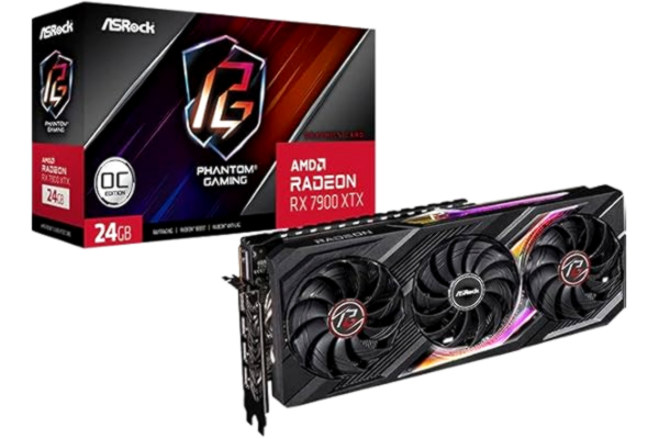 ASRock  Radeon RX 7900 XTX Phantom Gaming OC - 24GB GDDR6 RAM - Grafikkort