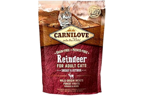 Carnilove  512263 torr katt mat vuxen ren 400 g – torr mat för katter (vuxen, ren, 400 g, alla raser)