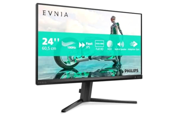 Philips PC-skärm – Philips Evnia 24M2N3200S – 23,8 FHD – Fast IPS-panel – 180Hz – 0,5 ms – smart crosshair HDMI/DP – svart