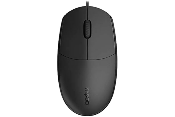 Rapoo RAPOO N100 - Hiiri - Optinen - Musta