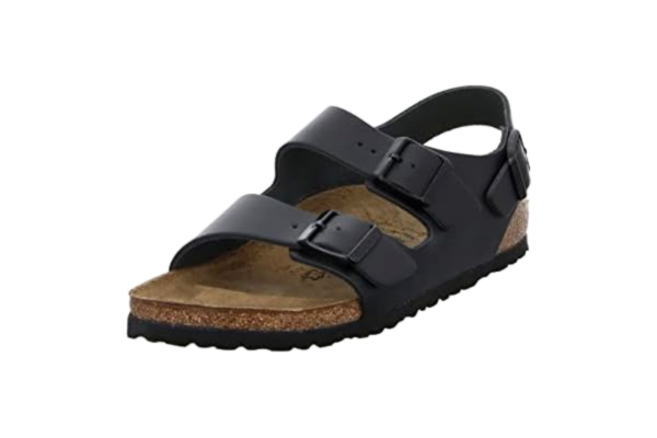 Birkenstock  Milano mjukt läder, unisex vuxna sandaler, Svart, 38 EU