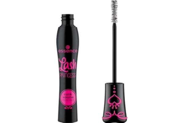 Essence essence Lash PRINCESS böj & volym mascara,, volymgivande, böjning, omedelbart resultat, intensiv, vegansk, utan mikroplastpartiklar, fri från nanopartiklar, utan parfym, 1-pack (12ml)