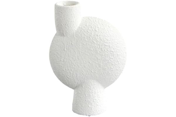 101 Copenhagen  [W0724] [W0724] [BR] Sphere vas Bubl, Medio – bubbelvit – bubbelvit, H 26 cm x B 8 cm x L 18 cm