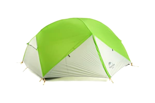 NatureHike Naturehike Mongar 2 Person Tent Backpacking Tent 3 Season Free-Standing Lightweight Hiking Tent for Outdoor Cycling Camping (20D Green and Gray)