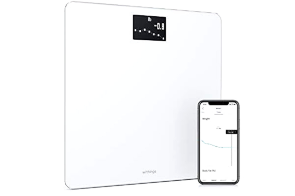 Withings  Body - Wi-Fi Smart Scale Tracks BMI, Digital Weight Bathroom Scale, App Sync Via Bluetooth or Wi-Fi, White