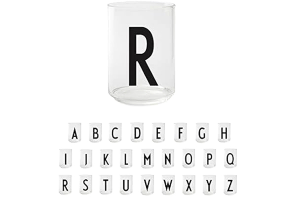 Design Letters  personal drinking glass - R