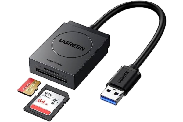 Ugreen UGREEN USB 3.0 Kortläsare SD/Micro SD Card Reader för SDXC,SDHC,SD,MMC,RS-MMC,Micro SDXC,Micro SD,Micro SDHC 2 i 1 Minneskort Adapter kompatibel med Windows XP/Vista/ 10/8.1/8/ 7, Mac OS, Linux.