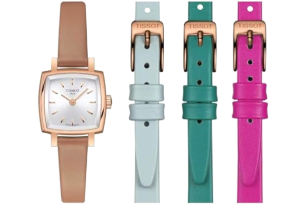 Tissot  komplett härlig sommar rosa kvinna endast tid T058.109.36.031.01 fyra remmar, Modern