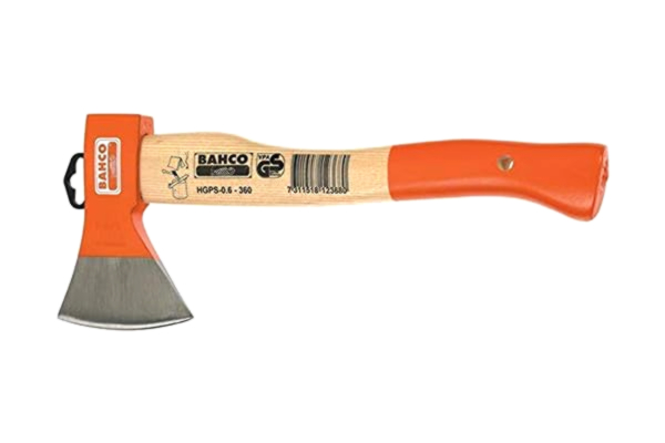 Bahco  HGPS-1.0-400, Enkelt økse, Tømrer økse, Træ, 1 stk, Stål, Orange, Rustfrit stål, Træ