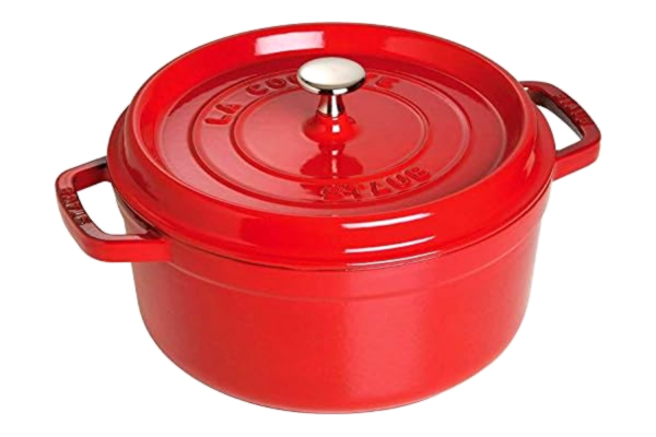 Staub  Rund Gryde 24 cm 3,8 liter Rød