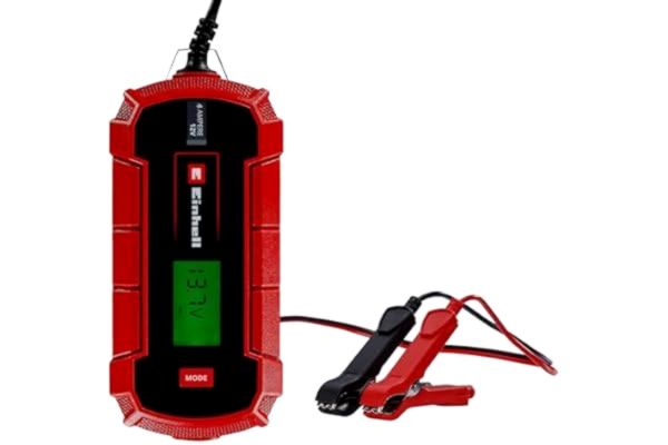 Einhell  Batteriladdare CE-BC 4 M (intelligent batteriladdare med mikroprocessorstyrning för en mängd olika batterityper, inklusive bilar/motorcyklar, max. 4 ampere laddningsström)