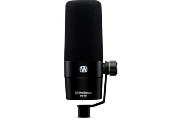 PreSonus  PD-70 dynamisk kardioidmikrofon för inspelning, sändning, podcasting och livestreaming