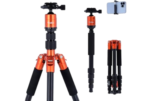 Fotopro Compact_System 20934 Resestativ Av Aluminium, En Storlek, Orange-Svart