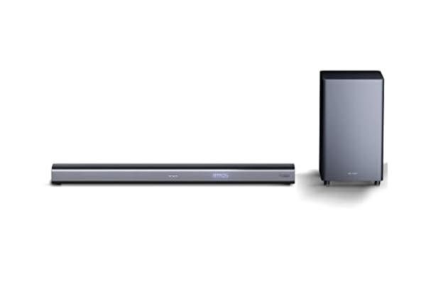 Sharp SHARP HT-SBW460, 3.1 Dolby Atmos Soundbar med virtuellt 3D surroundljud och trådlös subwoofer, Bluetooth, 4K-upplevelse, HDMI ARC/CEC, svart