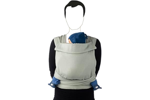 Babylonia  Baby Carrier 100% Organic with prefromed Back pad - BB TAI Model - One Size - Grey