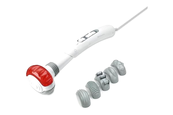 Medisana medisana HM 886 handmassageapparat, elektrisk ryggmassageapparat, massagestång med vibrationer, rödljusfunktion, värmefunktion, 2 intensiteter för rygg, ben, nacke och axel