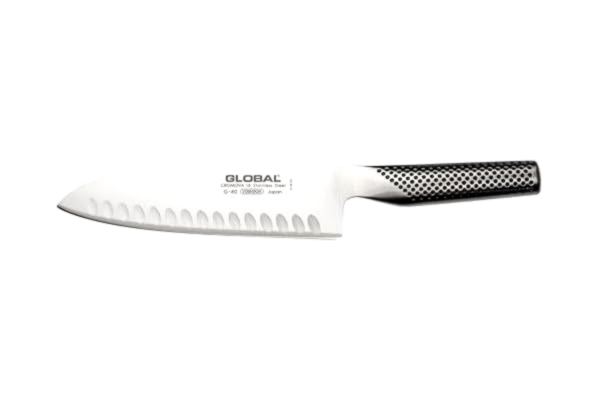 Global  G80 (tidigare märkesnamn: G48) Santoku aluminiumblad, 18 cm.