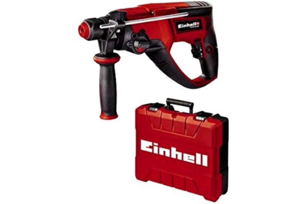 Einhell  Boorhamer TE-RH 26 4F (800 W, aantal slagen 0-4.500 / min, 2,6 joule, pneumatisch hamermechanisme, SDS-plus gereedschapshouder, metalen boordiepteaanslag, inclusief E-Box)