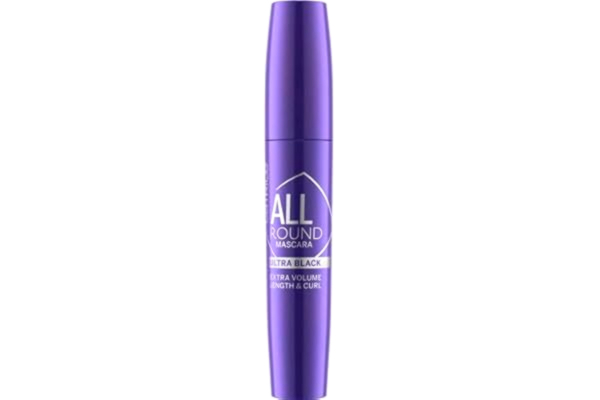 Catrice  Allround Mascara Ultra Black, Nr. 010, volymgivande, böjning, ultrasvart, matt, vegansk, utan parfym, utan alkohol, acetonfri, 1-pack (11ml)