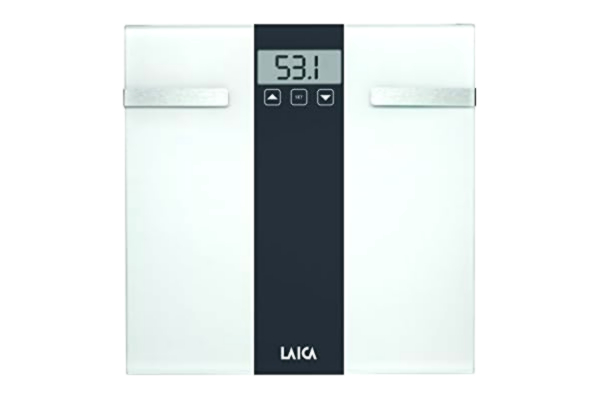 LAICA  PS5000 – Bathroom Scale (LCD, 29 x 72 mm, Grey, White, Square, AAA, Alkaline)