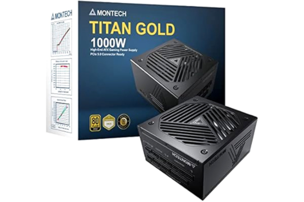 Montech  Titan 1000W - 80 PLUS & Cybenetics Gold, modular, PCIe 5.0-1000 Watt