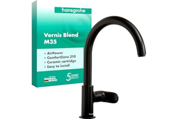 Hansgrohe hansgrohe Vernis Blend M35 1-grepps köksblandare 210, 1jet Matt svart, 71870670