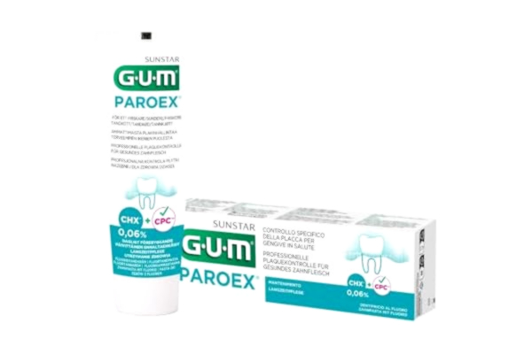 GUM  Paroex Gel tandkräm 0,06 % 75 ml, dubbelpack (2 x 75 ml)