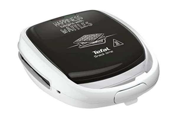 Tefal  Appareil à gaufre, Multifonction, 2 jeux de plaques, Poignée sécurisée, Gaufrier Snack Time Happiness SW341112