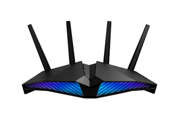 Asus  RT-AX82U Gaming Router (Ai Mesh WLAN System, Aura RGB, WiFi 6 AX5400, Gaming Engine, Gigabit, 1,5 GHz TC CPU, AiProtection, USB 3.2)