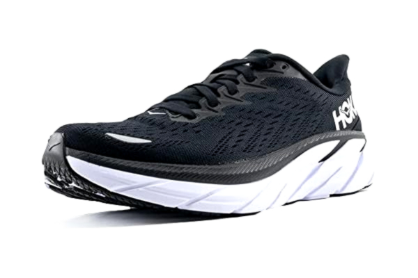 Hoka One One HOKA ONE ONE Clifton 8 hardloopschoenen voor heren, Zwart Wit, 42 EU