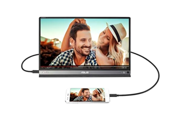 Asus ASUS ZenScreen Go MB16AP 15.6 Inch USB Type-C Portable Monitor, FHD (1920x1080), IPS, up to 4 hours battery, Foldable Smart case, Compatible with USB Type-A