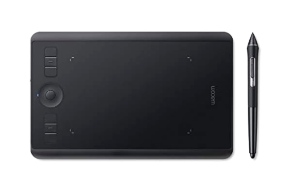 Wacom  Intuos Pro Small - Digitizer - højre- og venstrehåndet - 16 x 10 cm - multi-touch - elektromagnetisk - 6 knapper - trådløs, kablet - Bluetooth, USB 2.0 - sort