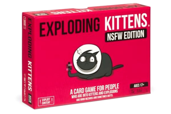 Exploding Kittens  - NSFW Card Game - A Russian Roulette Style Card Game for Adults & Teens - Hilarious Family Fun, Perfect for Nighttime Entertainment with Outrageous Surprises