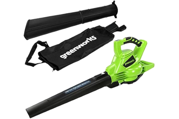 Greenworks  Leaf Blower and Vacuum 40V Cordless 280km/h Air Speed,45L Bag, Electronic Speed Control, Brushless Motor without Battery and Charger GD40BV