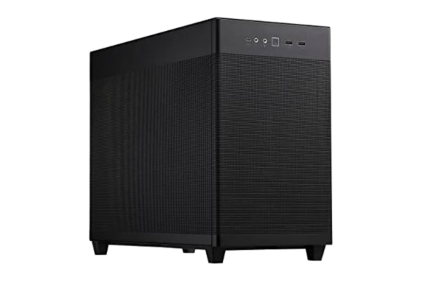 Asus ASUS Prime AP201, MicroATX, 33 liter, kompatibel med radiatorer upp till 360 mm, rymmer 338 nätpaneler, öppning utan verktyg, USB typ-C fram, svart, 90DC0G0-B39000