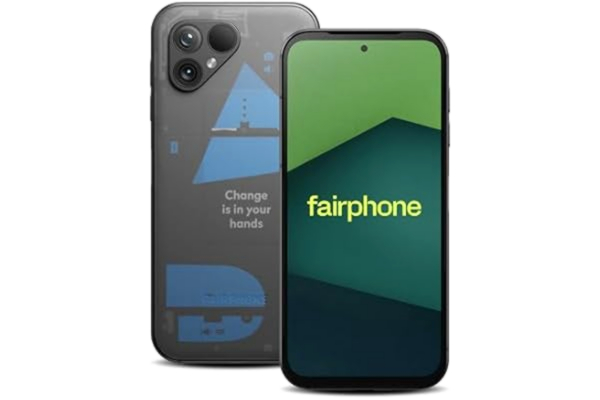 Fairphone  5 5G 256GB + 8GB RAM Dual SIM (Nano-SIM + eSIM) Android 13 Unlocked Smartphone (Transparent Edition)