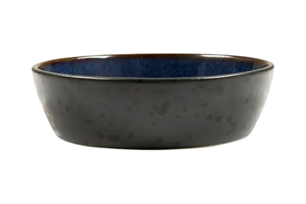 Bitz BITZ soppskål, soppskål i stengods, 18 cm i diameter, svart/mörkblå