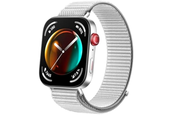 Huawei HUAWEI WATCH FIT 3, Bluetooth-samtal, GPS Smartwatch, aluminiumfodral, iOS och Android, 1,82 tum AMOLED-skärm, upp till 10 dagars batteritid, omfattande hälso- och fitnesshantering, grå nylon