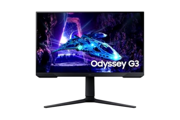 Samsung  Odyssey G30D Full HD-spelskärm, 27 tum, skärm med VA-panel, 1 920 x 1 080 pixlar, uppdateringsfrekvens 180 Hz, svarstid 1 ms (MPRT), AMD FreeSync, HDR10, LS27DG300EUXEN