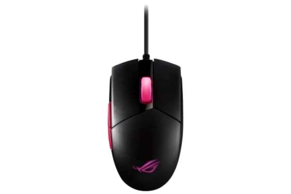 Asus ASUS ROG Strix Impact II Electro Punk is an ambidextrous, ergonomic gaming mouse featuring 6,200 dpi optical sensor, lightweight design and Aura Sync RGB lighting