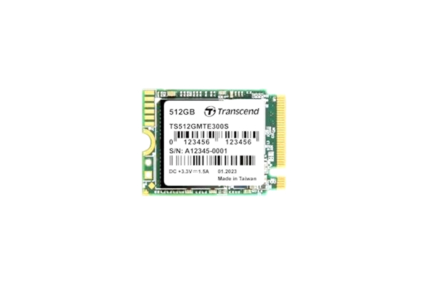 Transcend  MTE300S 512 GB NVMe PCIe Gen3 x4 M.2 2230 intern Solid State Drive (SSD) 3D TLC NAND (TS512GMTE300S)