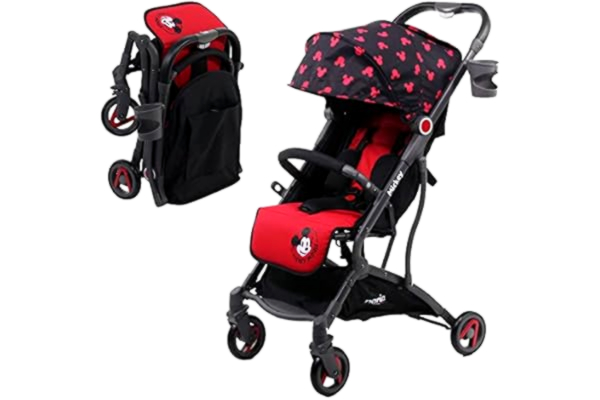 Nania  - CASSY kompaktowy wózek dziecięcy 6-36 miesięcy, lekki i poręczny - składany jedną ręką - w zestawie torba - Disney (Mickey)