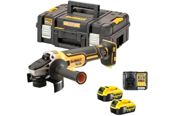 Dewalt  18V XR Brushless 125mm Angle Grinder - 2 x 5Ah