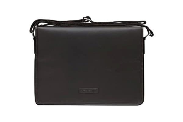 dbramante1928  – Marselisborg – laptopväska – portfölj i läder 14 tum – axelväska för män och kvinnor – laptopväska för affärer och arbete – dansk design – Hunter Dark – (2:a gen)