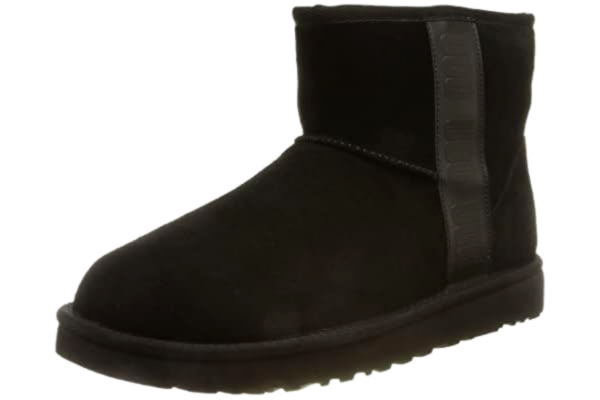 UGG Australia UGG Femme Mini Side Logo CLASSIC BOOT, Noir, 36 EU