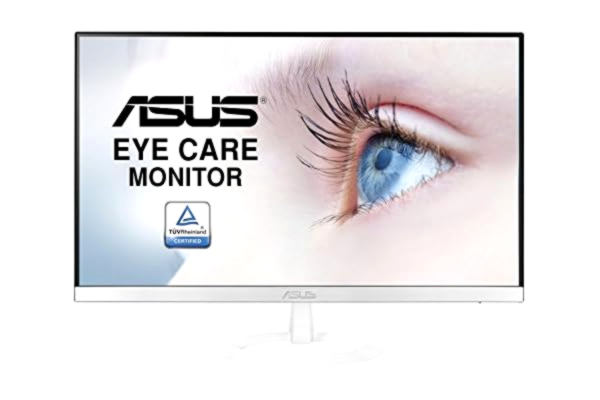Asus  90Lm02Xd-B01470 Vz279He-W Eye Care Monitor, 27, Full Hd, Ips, Uiterst Slank, Randloos, Flicker-Free, Blue Light Filter