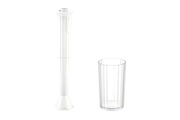 Alessi  Plissé MDL10 W – stavmixer med graderat glas, termoplastisk harts, europeisk kontakt 500 W, vit